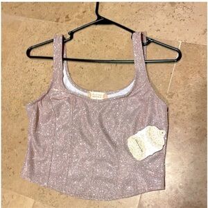 NWT Alter'd State - Glittery Crop Top